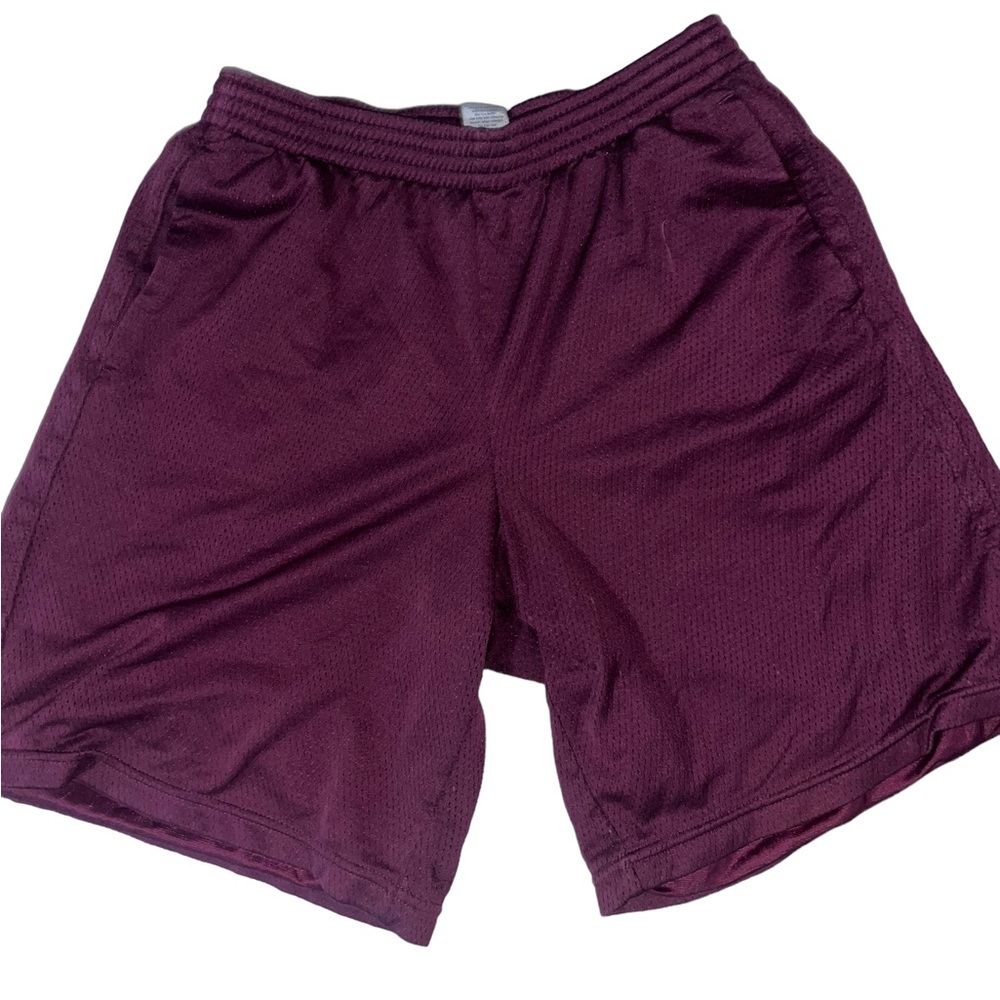 Vintage Maroon Champion Mesh Shorts